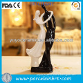 white and black sweet couples ceramic exotic wedding decorations